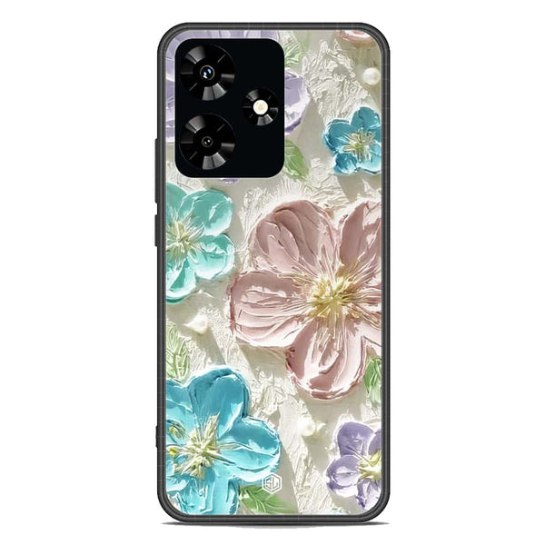 Floral Series Soft Phone Case - Premium Glass Case - Design 14 - Infinix Hot 30