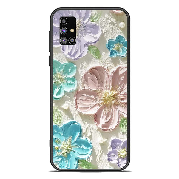 Floral Series Soft Phone Case - Premium Glass Case - Design 14 - Samsung Galaxy M31s