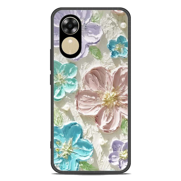 Floral Series Soft Phone Case - Premium Glass Case - Design 14 - Oppo A17k