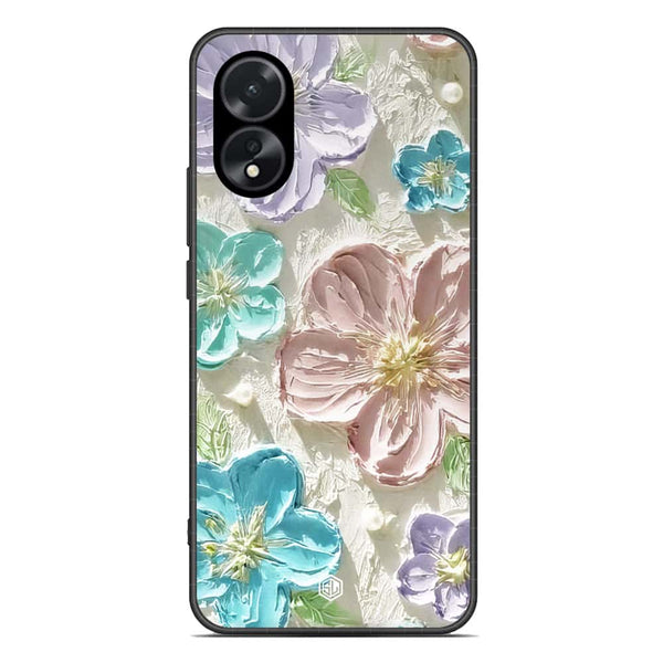 Floral Series Soft Phone Case - Premium Glass Case - Design 14 - Oppo A18