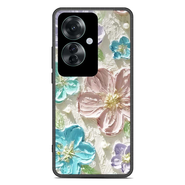 Floral Series Soft Phone Case - Premium Glass Case - Design 14 - Oppo Reno 11F