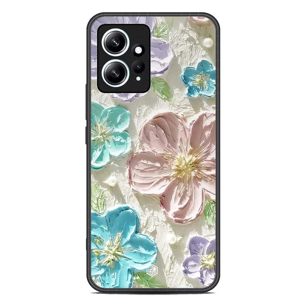 Floral Series Soft Phone Case - Premium Glass Case - Design 14 - Xiaomi Redmi Note 12 4G