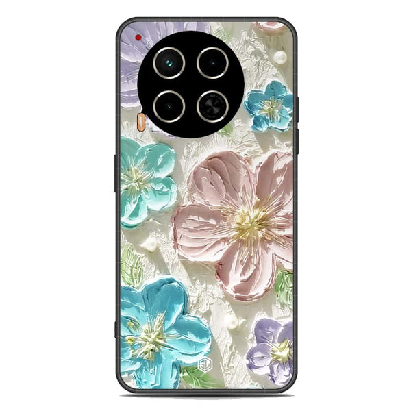 Floral Series Soft Phone Case - Premium Glass Case - Design 14 - Tecno Camon 30