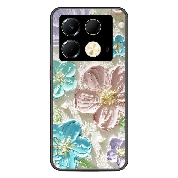 Floral Series Soft Phone Case - Premium Glass Case - Design 14 - Infinix Note 40