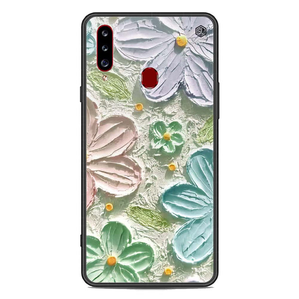 Floral Series Soft Phone Case - Premium Glass Case - Design 15 - Samsung Galaxy A20s