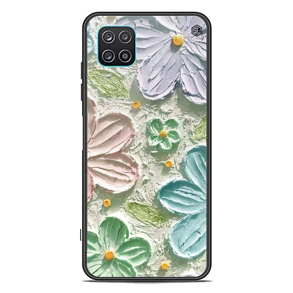 Floral Series Soft Phone Case - Premium Glass Case - Design 15 - Samsung Galaxy A12