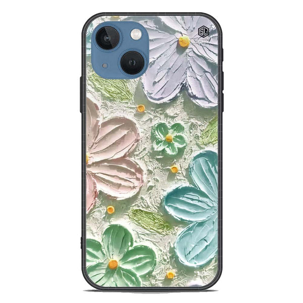 Floral Series Soft Phone Case - Premium Glass Case - Design 15 - iPhone 13