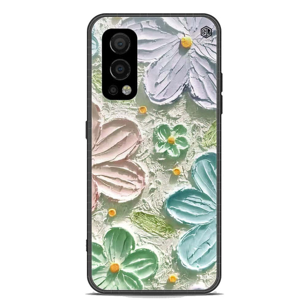 Floral Series Soft Phone Case - Premium Glass Case - Design 15 - OnePlus Nord 2