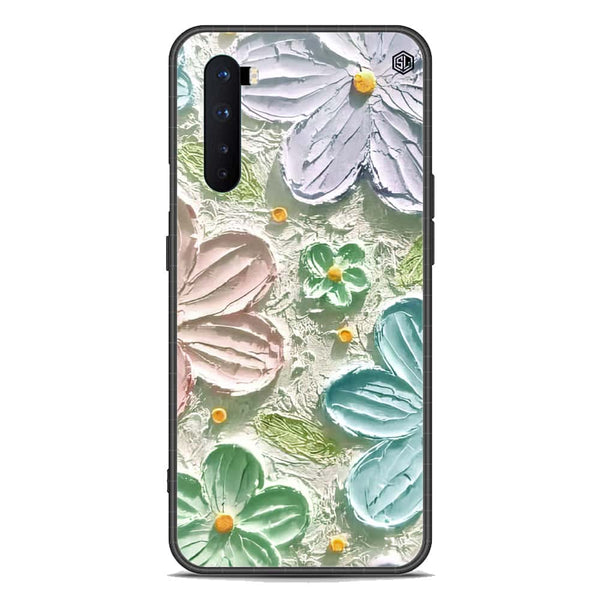 Floral Series Soft Phone Case - Premium Glass Case - Design 15 - OnePlus Nord