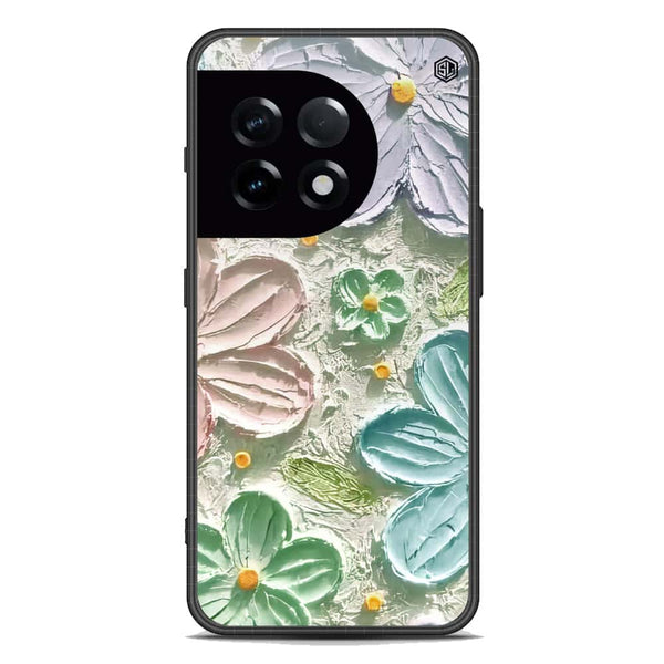 Floral Series Soft Phone Case - Premium Glass Case - Design 15 - OnePlus Ace 2