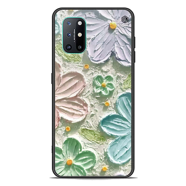 Floral Series Soft Phone Case - Premium Glass Case - Design 15 - OnePlus 8T