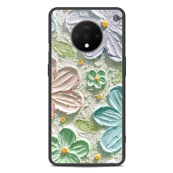 Floral Series Soft Phone Case - Premium Glass Case - Design 15 - OnePlus 7T