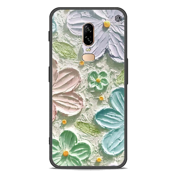 Floral Series Soft Phone Case - Premium Glass Case - Design 15 - OnePlus 6