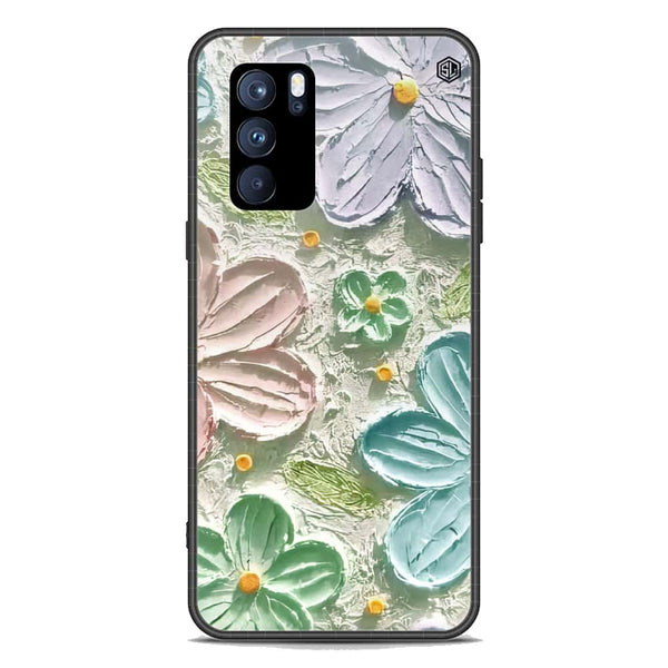 Floral Series Soft Phone Case - Premium Glass Case - Design 15 - Oppo Reno 6 Pro 5G