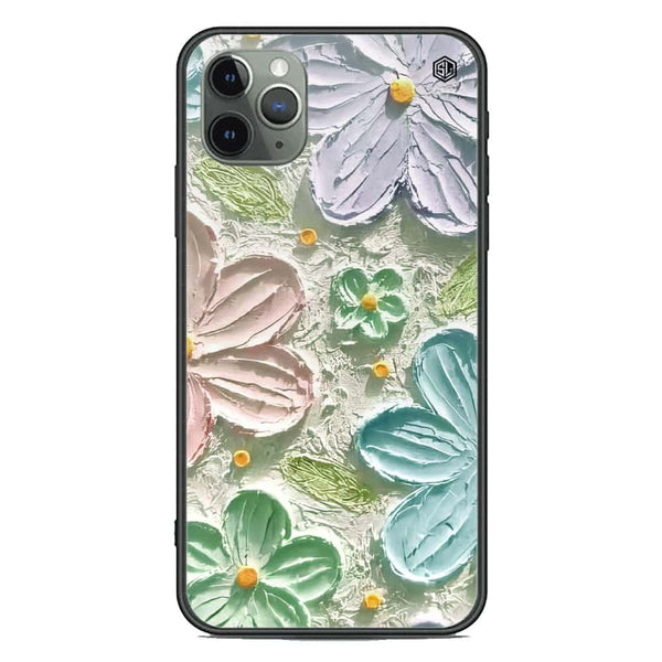 Floral Series Soft Phone Case - Premium Glass Case - Design 15 - iPhone 11 Pro Max