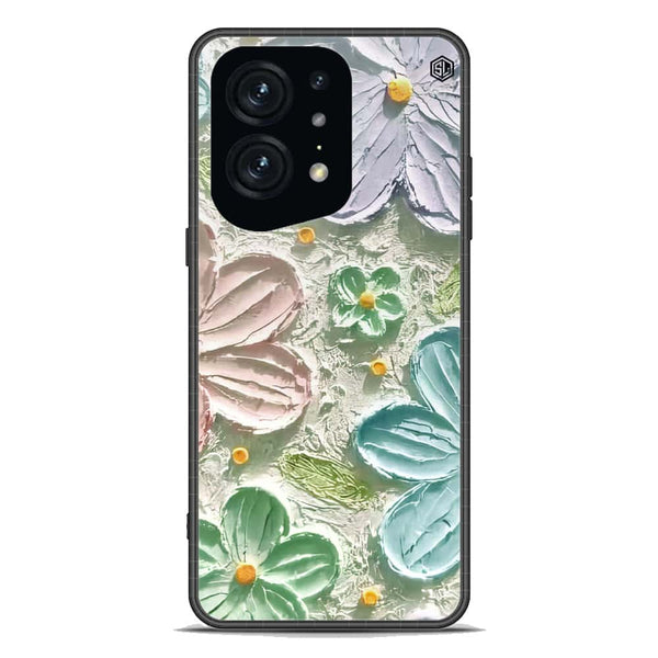 Floral Series Soft Phone Case - Premium Glass Case - Design 15 - Oppo Find X5 Pro