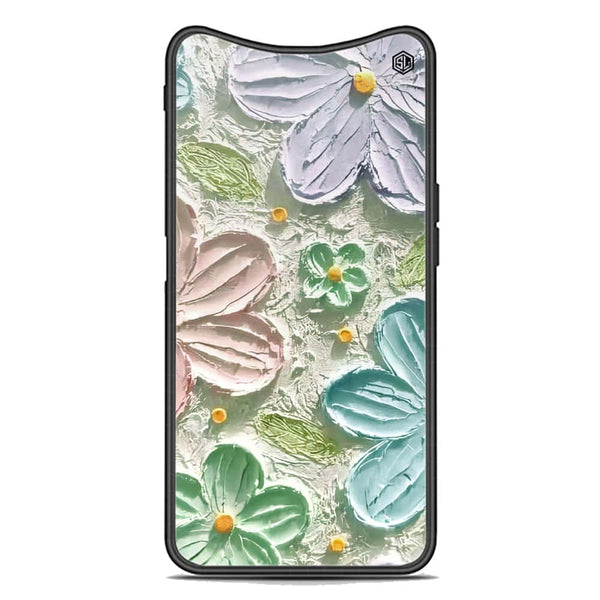 Floral Series Soft Phone Case - Premium Glass Case - Design 15 - Oppo Find X