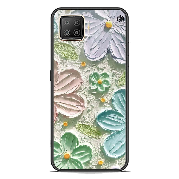 Floral Series Soft Phone Case - Premium Glass Case - Design 15 - Oppo F17 Pro