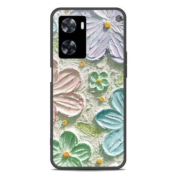 Floral Series Soft Phone Case - Premium Glass Case - Design 15 - Oppo A77s