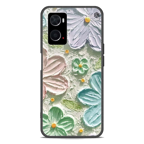 Floral Series Soft Phone Case - Premium Glass Case - Design 15 - Oppo A76