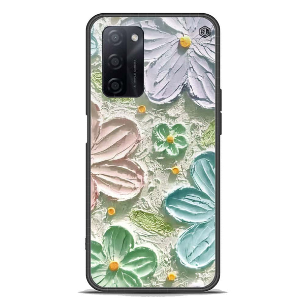 Floral Series Soft Phone Case - Premium Glass Case - Design 15 - Oppo A55 5G