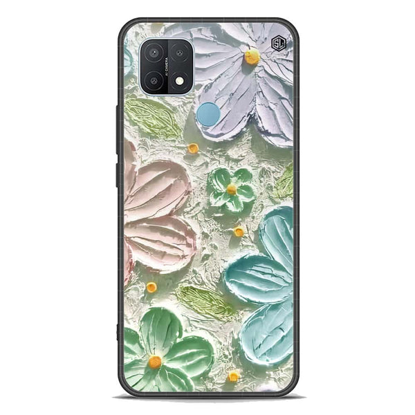 Floral Series Soft Phone Case - Premium Glass Case - Design 15 - Oppo A35