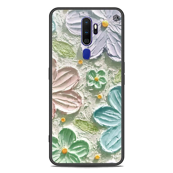 Floral Series Soft Phone Case - Premium Glass Case - Design 15 - Oppo A9 2020