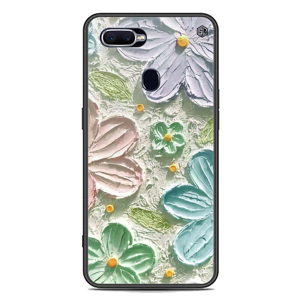 Floral Series Soft Phone Case - Premium Glass Case - Design 15 - Oppo A7x