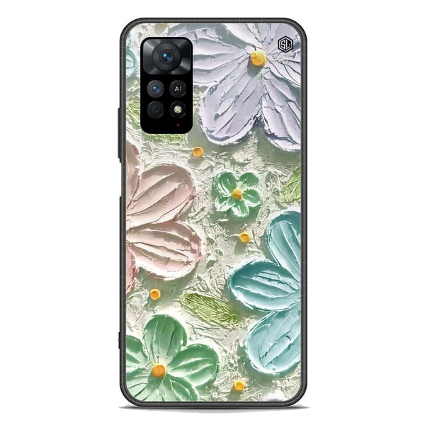 Floral Series Soft Phone Case - Premium Glass Case - Design 15 - Xiaomi Redmi Note 11