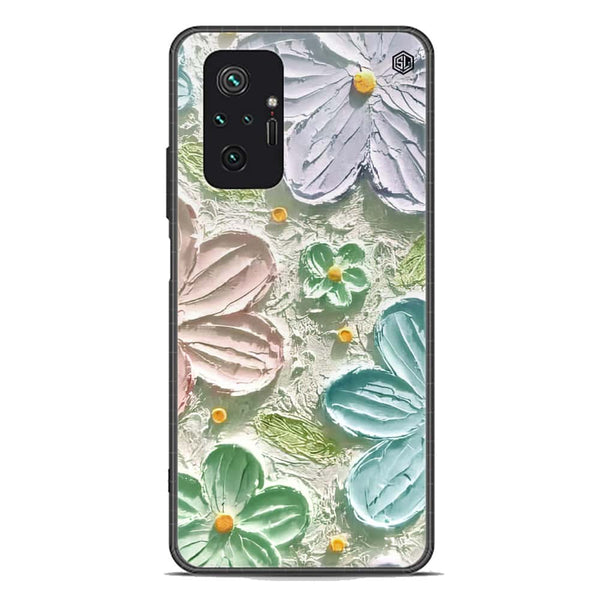 Floral Series Soft Phone Case - Premium Glass Case - Design 15 - Xiaomi Redmi Note 10 Pro Max