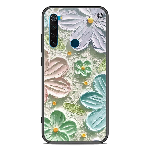 Floral Series Soft Phone Case - Premium Glass Case - Design 15 - Xiaomi Redmi Note 8