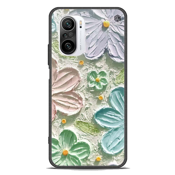 Floral Series Soft Phone Case - Premium Glass Case - Design 15 - Xiaomi Redmi K40 Pro