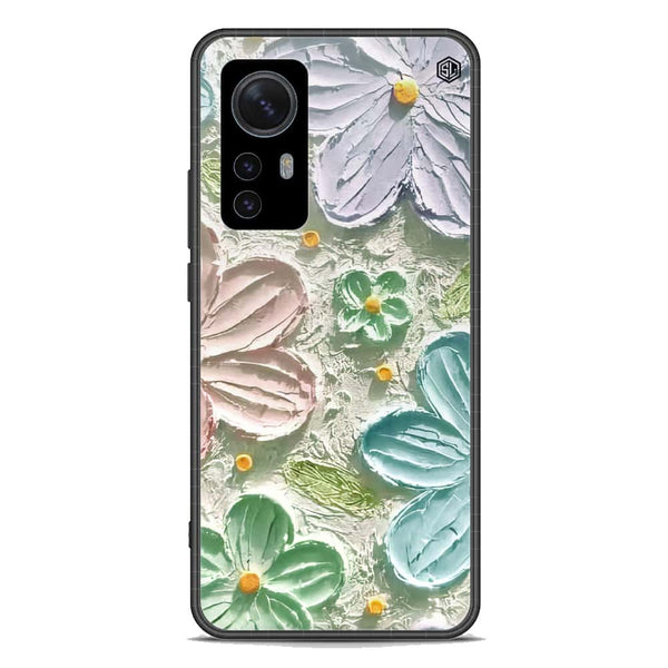 Floral Series Soft Phone Case - Premium Glass Case - Design 15 - Xiaomi 12S Pro