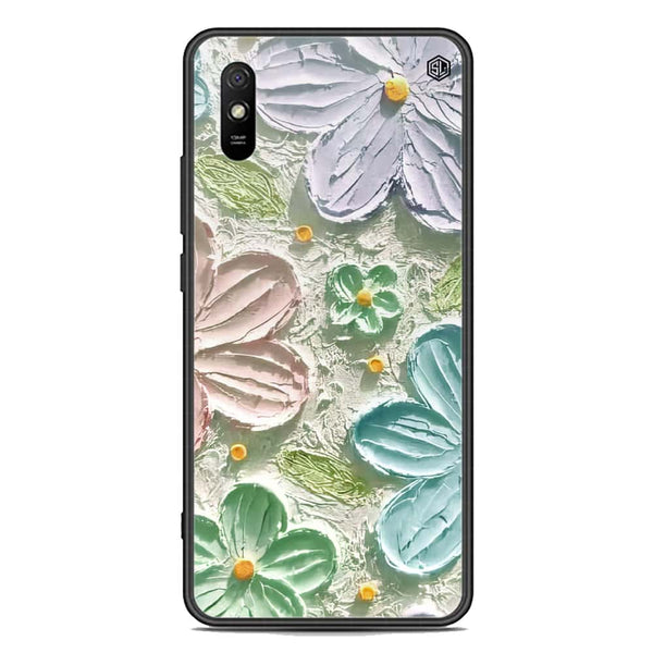 Floral Series Soft Phone Case - Premium Glass Case - Design 15 - Xiaomi Redmi 9A