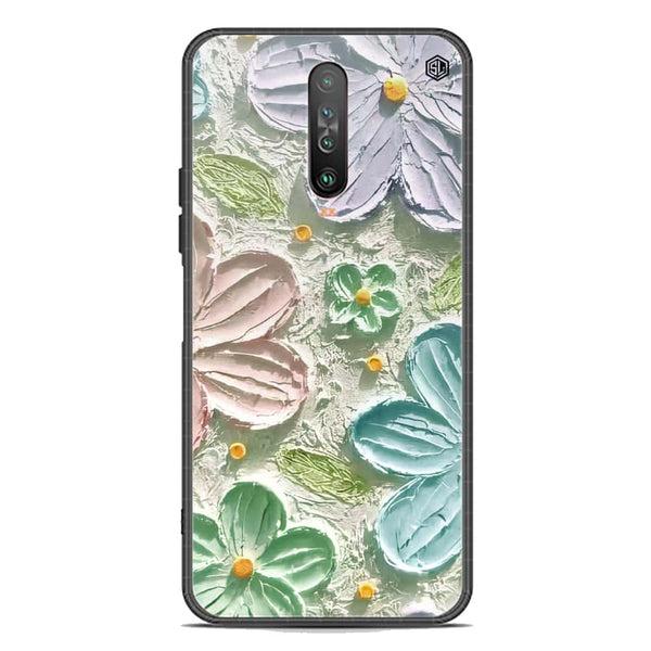 Floral Series Soft Phone Case - Premium Glass Case - Design 15 - Xiaomi Poco X2