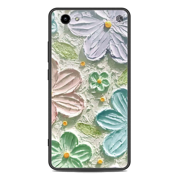 Floral Series Soft Phone Case - Premium Glass Case - Design 15 - Vivo Y71