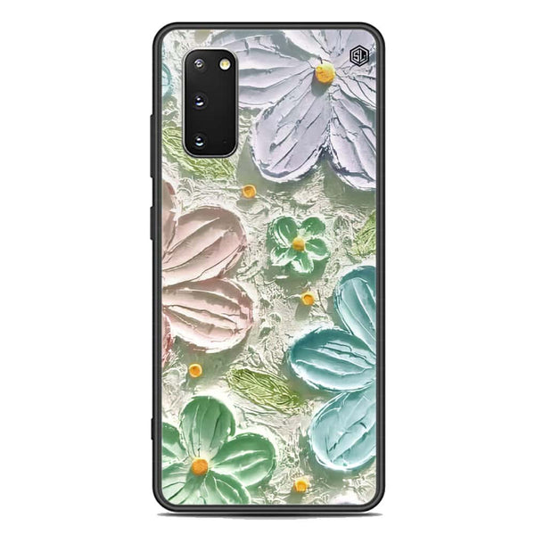 Floral Series Soft Phone Case - Premium Glass Case - Design 15 - Samsung Galaxy S20