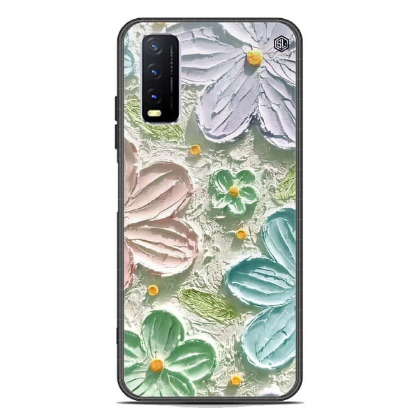 Floral Series Soft Phone Case - Premium Glass Case - Design 15 - Vivo Y20s