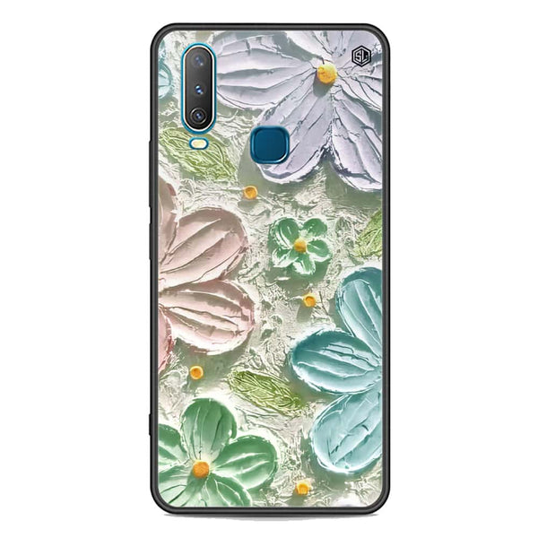 Floral Series Soft Phone Case - Premium Glass Case - Design 15 - Vivo Y12