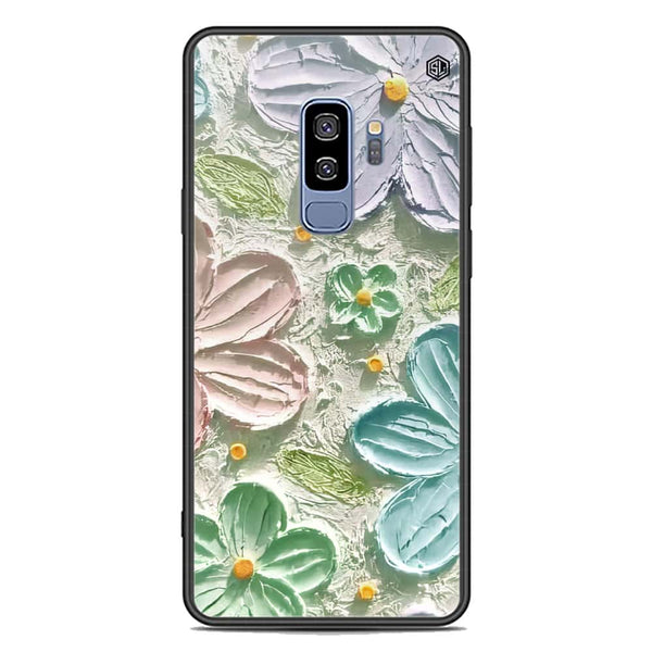 Floral Series Soft Phone Case - Premium Glass Case - Design 15 - Samsung Galaxy S9 Plus