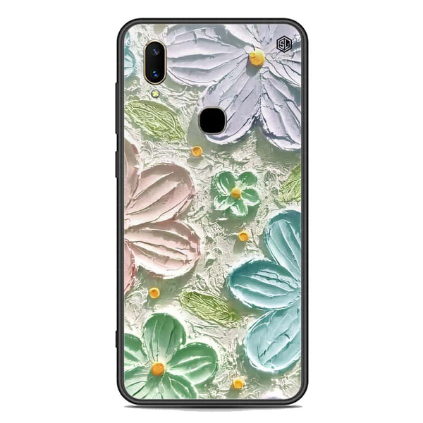 Floral Series Soft Phone Case - Premium Glass Case - Design 15 - Vivo V11