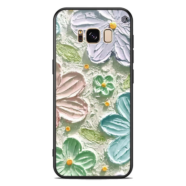 Floral Series Soft Phone Case - Premium Glass Case - Design 15 - Samsung Galaxy S8 Plus