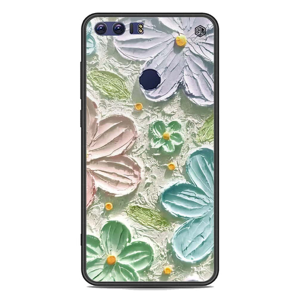 Floral Series Soft Phone Case - Premium Glass Case - Design 15 - Huawei Honor 8