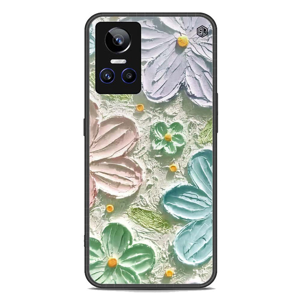 Floral Series Soft Phone Case - Premium Glass Case - Design 15 - Realme GT Neo 3