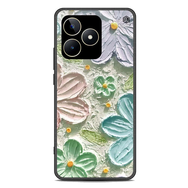 Floral Series Soft Phone Case - Premium Glass Case - Design 15 - Realme C53