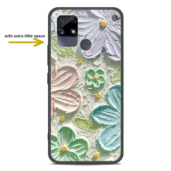 Floral Series Soft Phone Case - Premium Glass Case - Design 15 - Realme C12