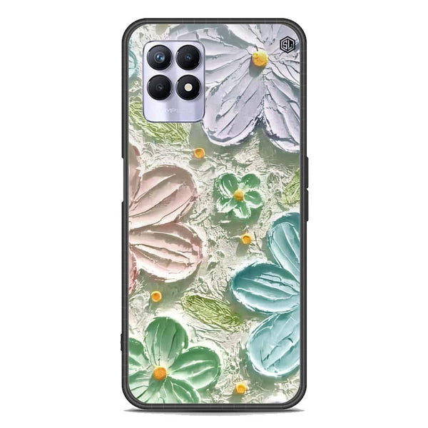 Floral Series Soft Phone Case - Premium Glass Case - Design 15 - Realme 8i