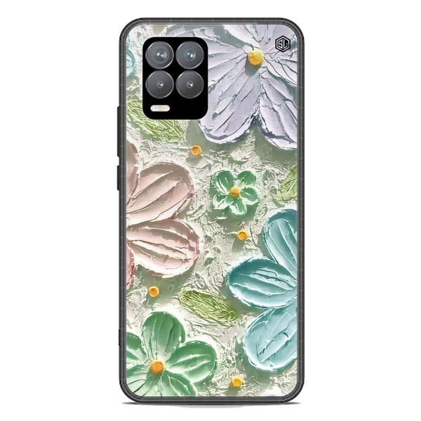 Floral Series Soft Phone Case - Premium Glass Case - Design 15 - Realme 8