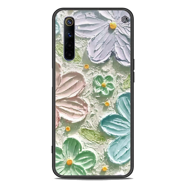 Floral Series Soft Phone Case - Premium Glass Case - Design 15 - Realme 6