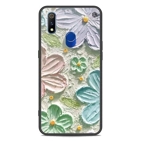 Floral Series Soft Phone Case - Premium Glass Case - Design 15 - Realme 3 Pro